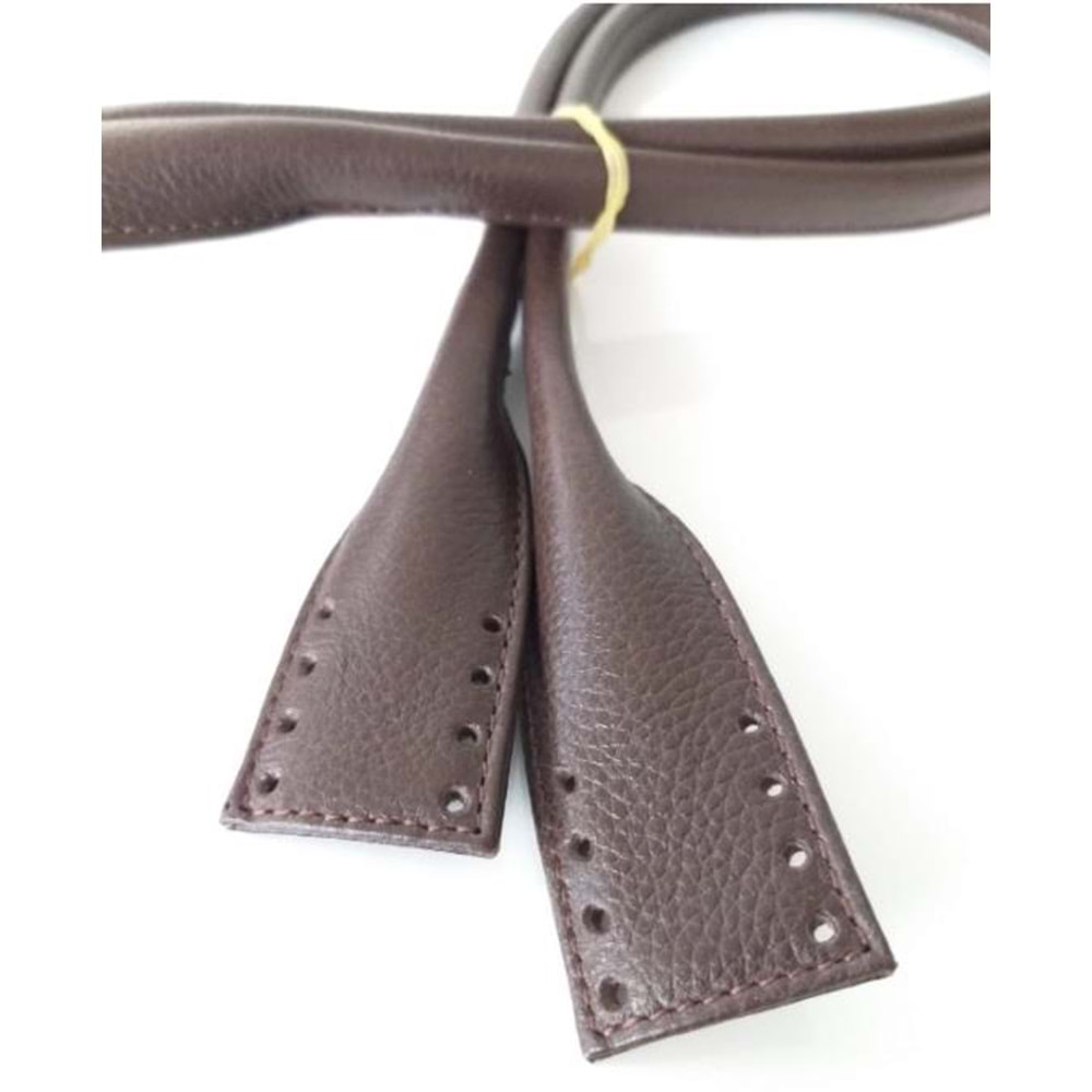 Çanta Aksesuar Gerçek Deri Pelikan Model Çanta Sapı Koyu Kahve Renk