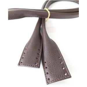 Çanta Aksesuar Gerçek Deri Pelikan Model Çanta Sapı Koyu Kahve Renk