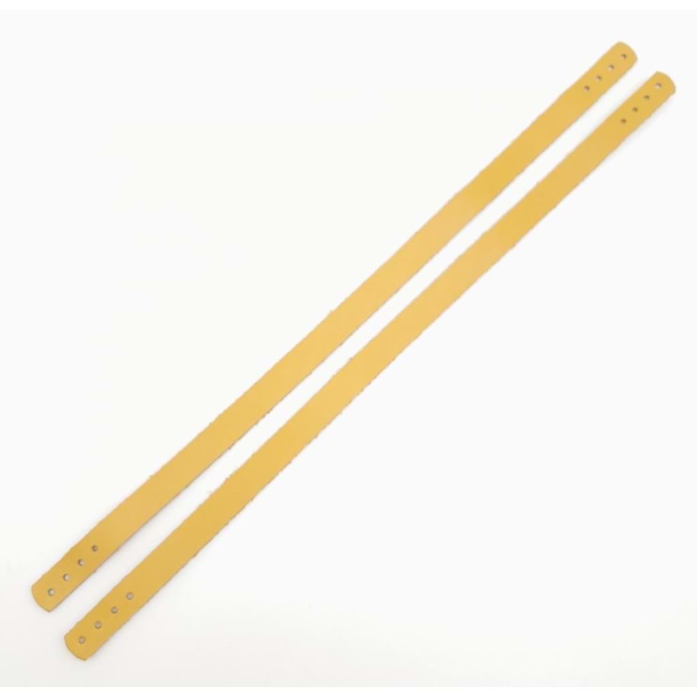 Çanta Aksesuar Gerçek Deri 35x1.2 cm Limon Küfü Renk Çift Çanta Sapı