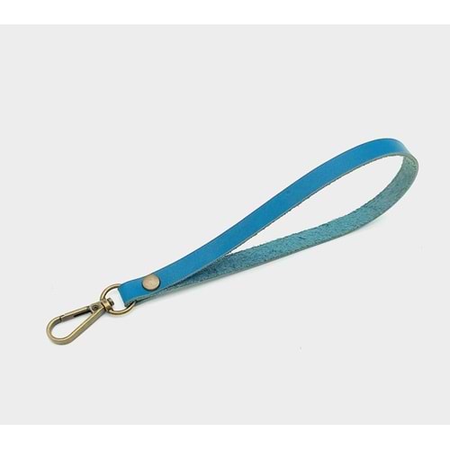 Çanta Aksesuar Gerçek Deri Turkuaz Renk Elcik Antik Metalli