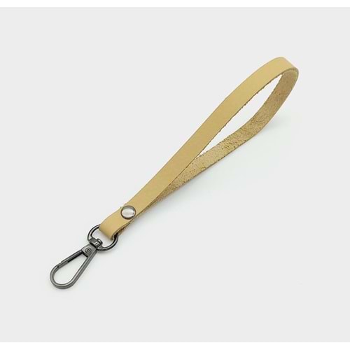 Çanta Aksesuar Gerçek Deri Ham Doğal Renk Elcik Füme Metalli