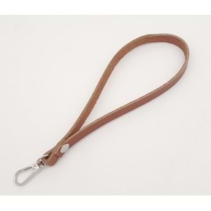 Çanta Aksesuar Gerçek Deri Taba Renk Elcik Gümüş Metalli