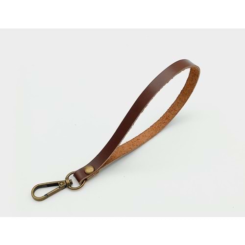 Çanta Aksesuar Gerçek Deri Kızıl Kahve Renk Elcik Antik Metalli