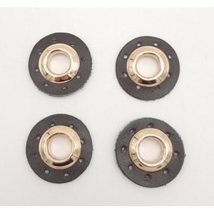 Çanta Aksesuar Kahverengi Gerçek Derili 4 lü Kuşgözü Light Gold