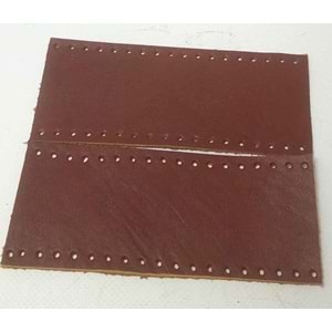 Çanta Aksesuar Kızıl Kahve Renk Gerçek Deri Tutma Sapı 15X6 Cm Simit Sap