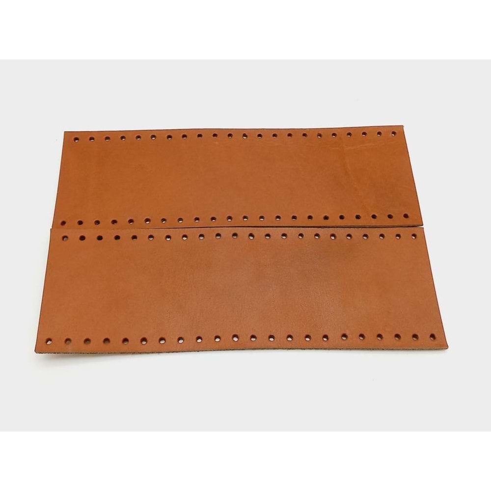 Çanta Aksesuar Taba Gerçek Deri Tutma Sapı 18X6 Cm Simit Sap