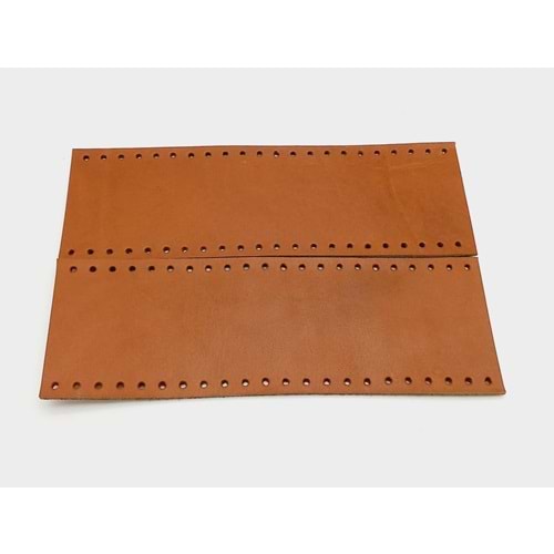 Çanta Aksesuar Taba Gerçek Deri Tutma Sapı 18X6 Cm Simit Sap
