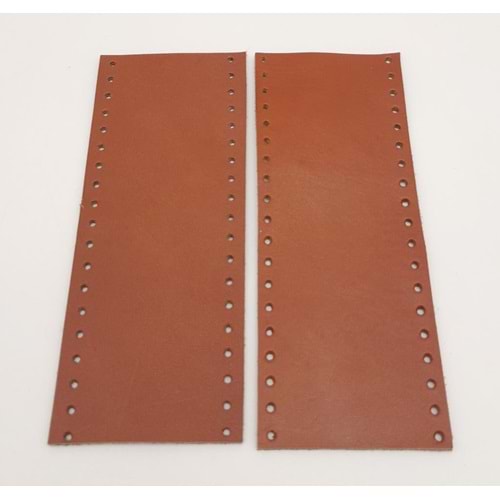 Çanta Aksesuar Taba Gerçek Deri Tutma Sapı 15X6 Cm Simit Sap