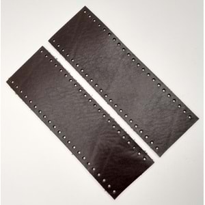 Çanta Aksesuar Kahverengi Gerçek Deri Tutma Sapı 18X6 Cm Simit Sap