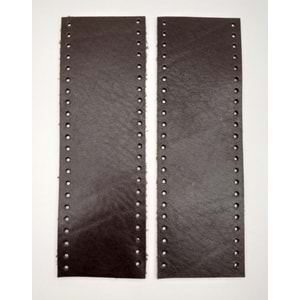 Çanta Aksesuar Kahverengi Gerçek Deri Tutma Sapı 18X6 Cm Simit Sap