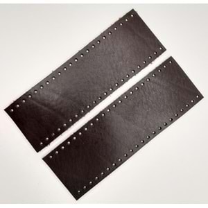 Çanta Aksesuar Kahverengi Gerçek Deri Tutma Sapı 18X6 Cm Simit Sap