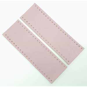 Çanta Aksesuar Lila Gerçek Deri Tutma Sapı 18X6 Cm Simit Sap