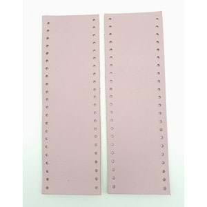 Çanta Aksesuar Lila Gerçek Deri Tutma Sapı 18X6 Cm Simit Sap