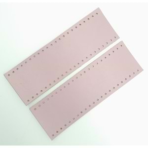 Çanta Aksesuar Lila Gerçek Deri Tutma Sapı 18X6 Cm Simit Sap