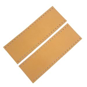 Çanta Aksesuar Açık Taba Gerçek Deri Tutma Sapı 18X6 Cm Simit Sap