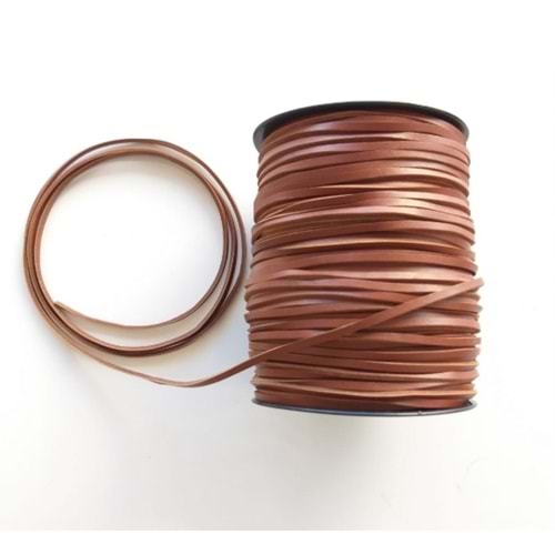 Çanta Aksesuar Taba Renk Gerçek Deri 3 Mm Deri İp Metrelik