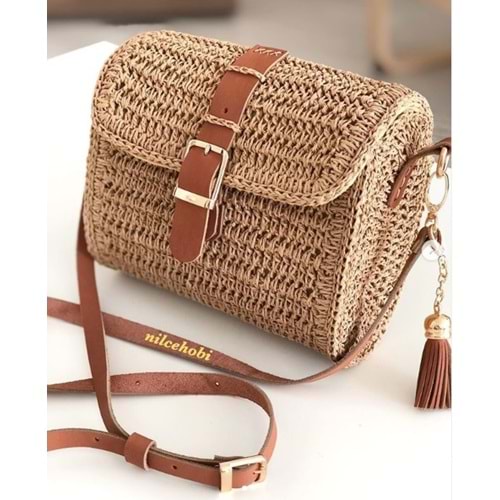 Çanta Aksesuar Taba Renk Nilcehobi Gerçek Deri Çanta Seti Light Gold Metalli