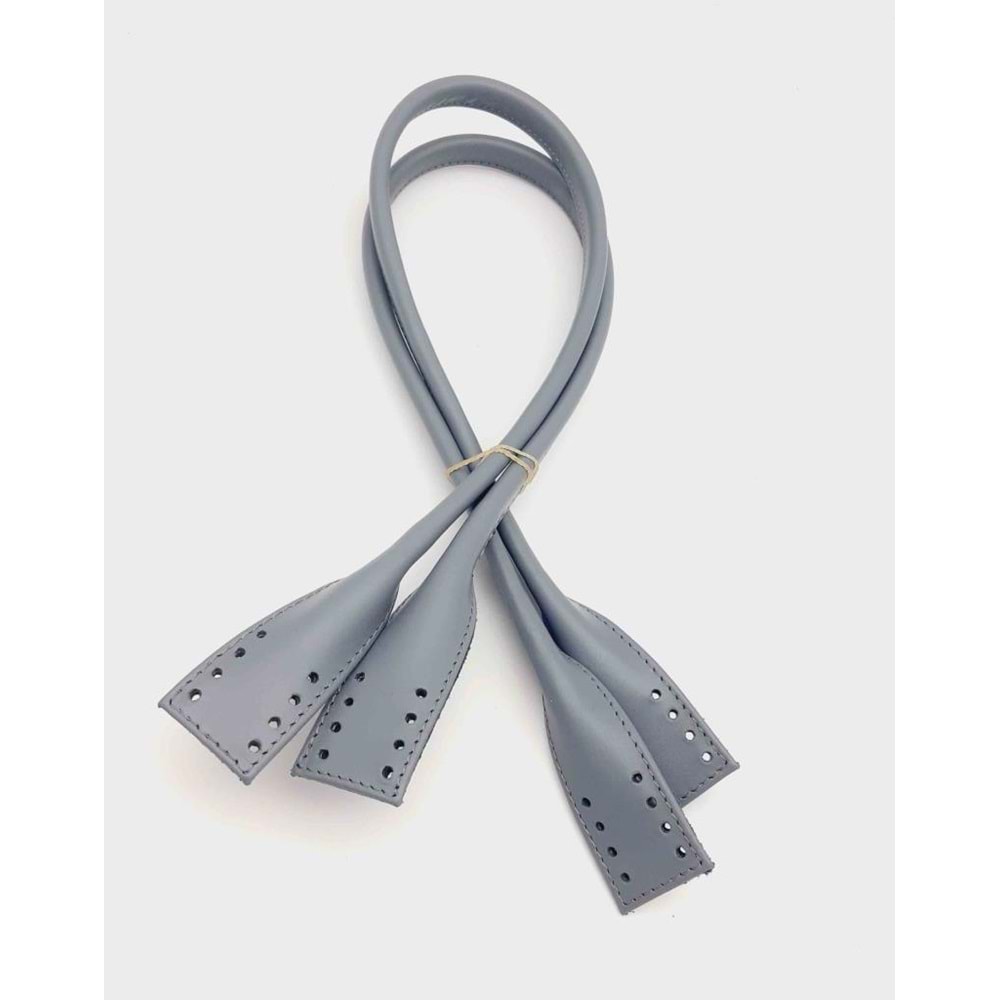 Çanta Aksesuar Gerçek Deri Pelikan Model Çanta Sapı Gri Renk