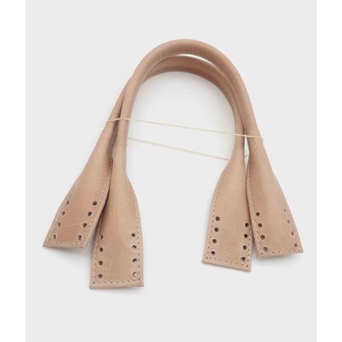 Çanta Aksesuar Gerçek Deri Kısa Pelikan Model Çanta Sapı Vizon Renk