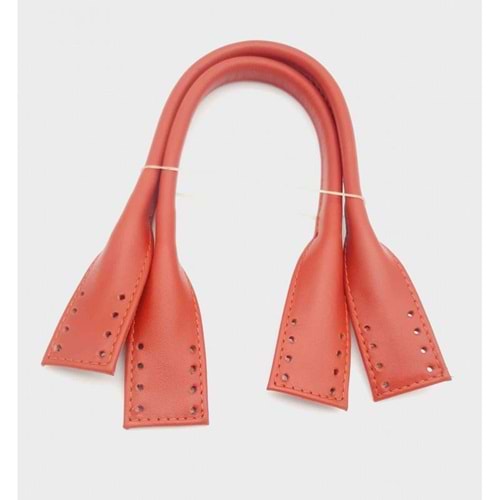 Çanta Aksesuar Gerçek Deri Kısa Pelikan Model Çanta Sap Kırmızı Renk