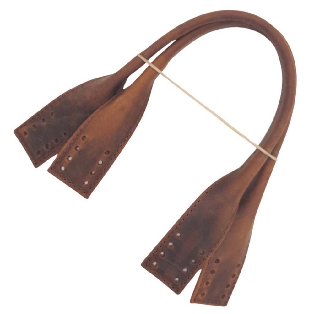 Çanta Aksesuar Gerçek Deri Kısa Pelikan Model Çanta Sapı Crazy Oil Hardal Sarı Renk