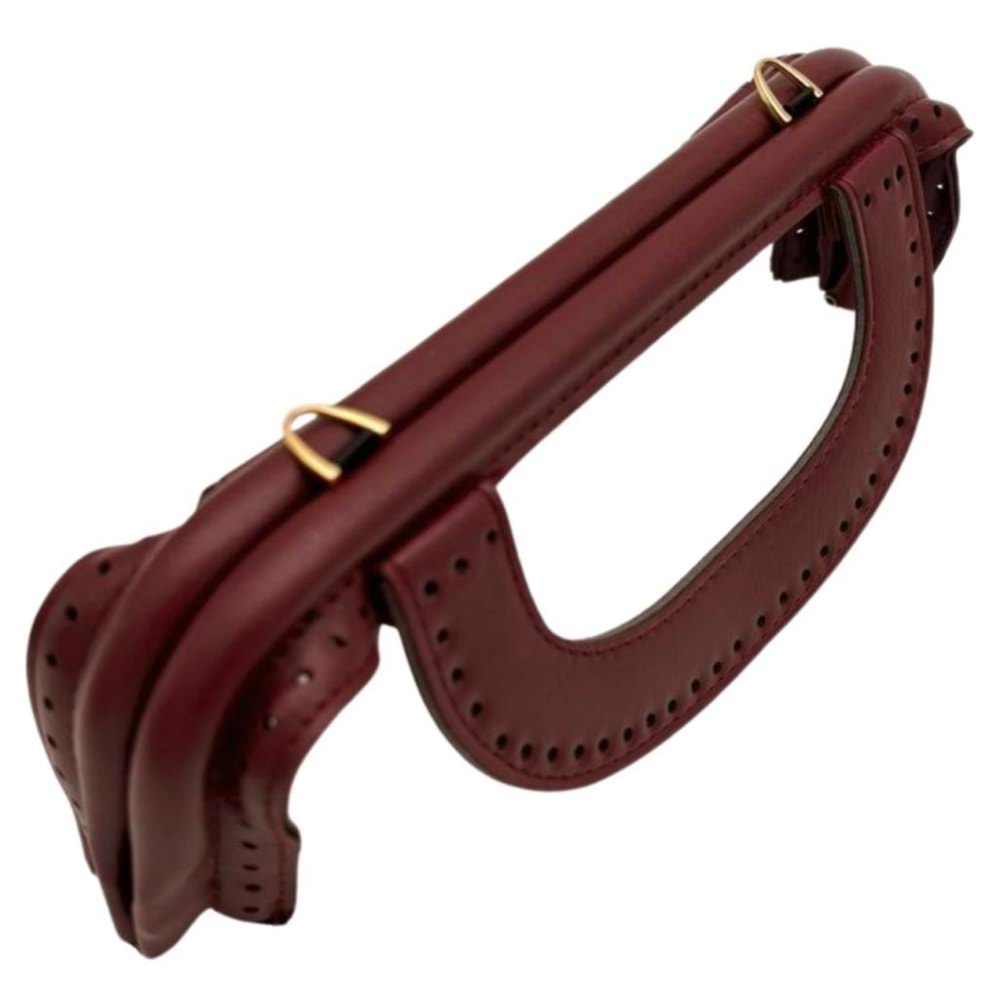 Çanta Aksesuar 25 cm Suni Derili Bordo Renk Gizli Çanta Bursu Yeni Model