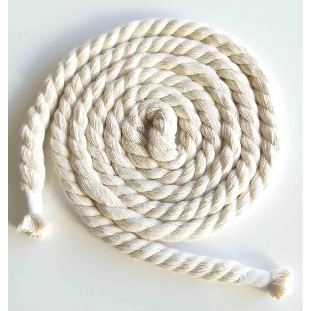 Çanta Aksesuar 15 Mm Pamuk Halat Makreme İpi 1 Metre