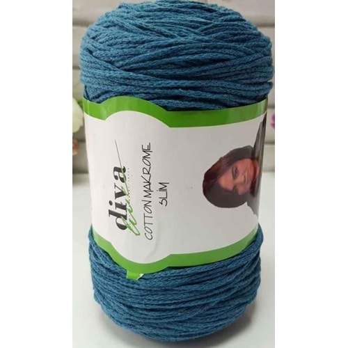 Çanta Aksesuar Diva Pamuk Makrome Petrol Renk (İnce)