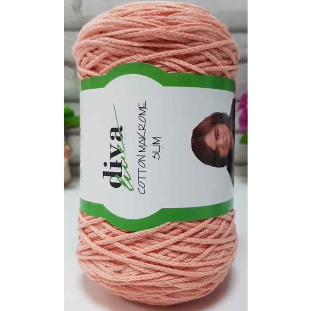 Çanta Aksesuar Diva Pamuk Makrome Somon (İnce)