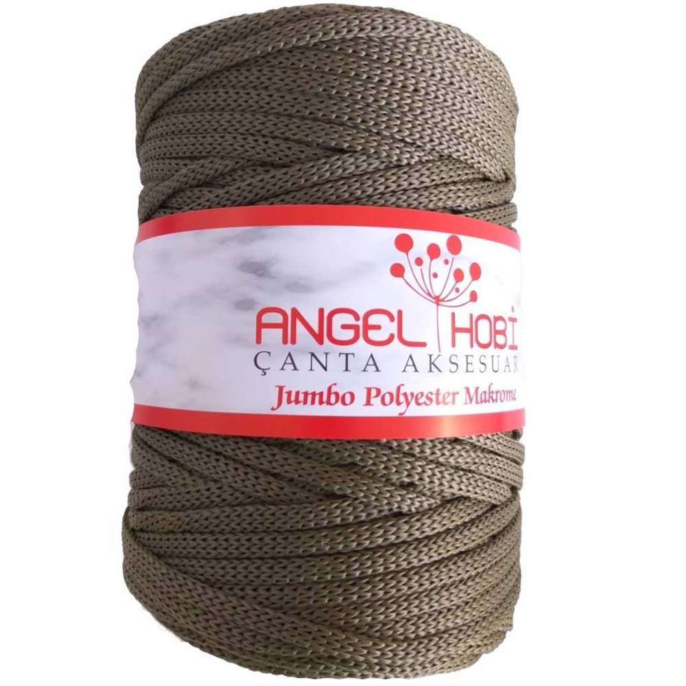 Çanta Aksesuar Haki Yeşil Renk 5 Mm Jumbo Polyester Makrome