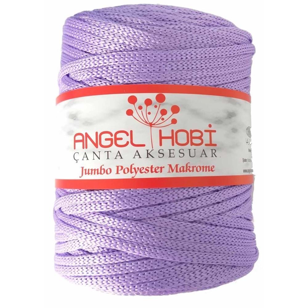 Çanta Aksesuar Lila Renk 5 Mm Jumbo Polyester Makrome No:8