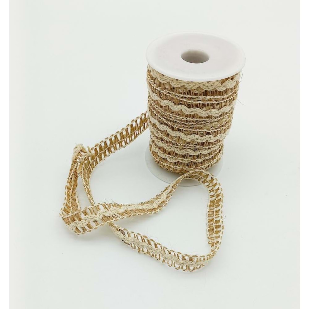 Çanta Aksesuar Jüt Şerit Süs No12