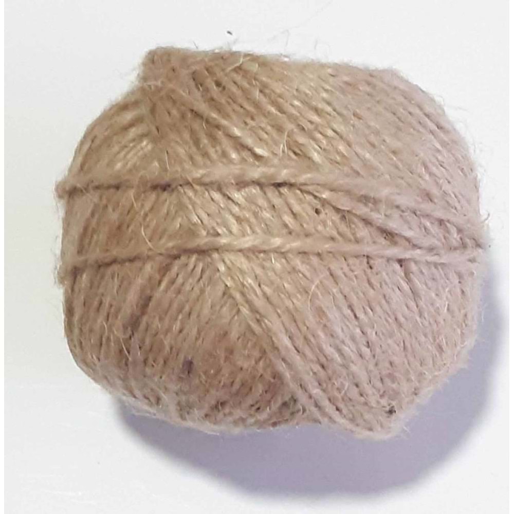 Çanta Aksesuar İnce Ham Renk Jüt İp