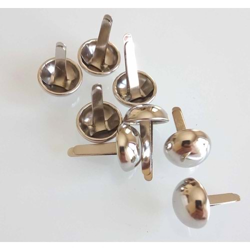 Çanta Aksesuar 10Lu Gümüş Kabara Bombeli Model