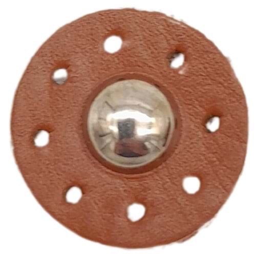 Çanta Aksesuar Gerçek Derili Kabara Taba Renk Gümüş Metalli 1 Adet