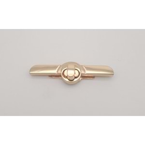 Çanta Aksesuar Kilitli Kapak Aparatı No:2 Light Gold Renk