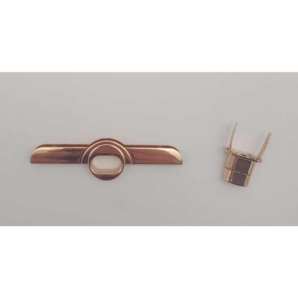 Çanta Aksesuar Kilitli Kapak Aparatı No:2 Light Gold Renk