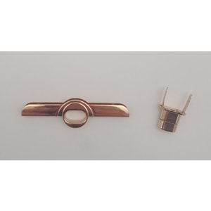 Çanta Aksesuar Kilitli Kapak Aparatı No:2 Light Gold Renk