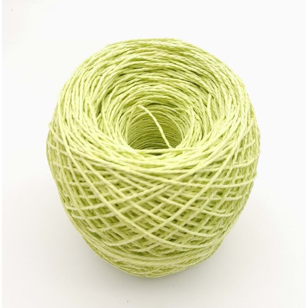 Çanta Aksesuar Fosforlu Yeşil Renk 100 Gr Sarılmış Kağıt İp