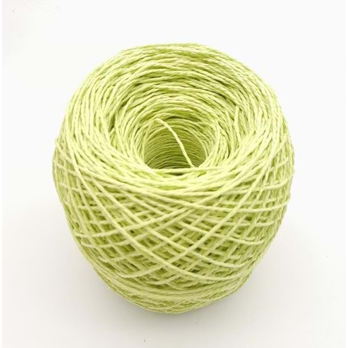 Çanta Aksesuar Fosforlu Yeşil Renk 100 Gr Sarılmış Kağıt İp