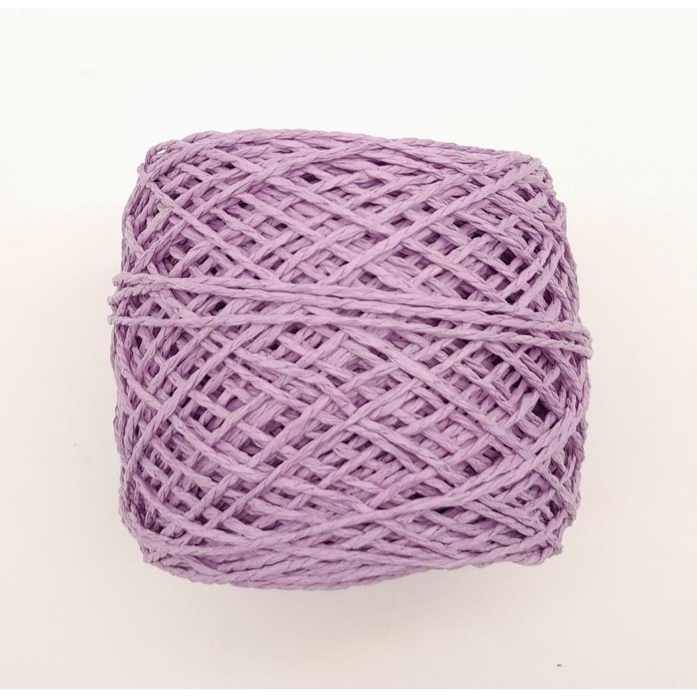 Çanta Aksesuar Açık Mor Renk 100 Gr Sarılmış Kağıt İp