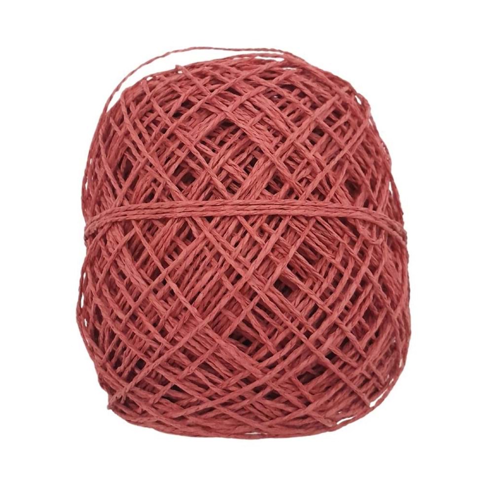 Çanta Aksesuar 100 Gr Sarılmış Kağıt İp Açık Kırmızı