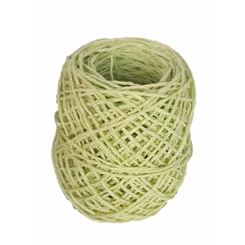 Çanta Aksesuar Fosforlu Yeşil 50 Gr Sarılmış Kağıt İp