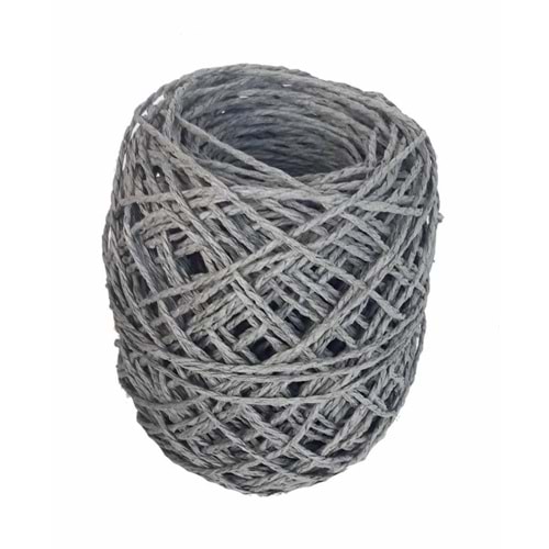 Çanta Aksesuar Gri 50 Gr Sarılmış Kağıt İp