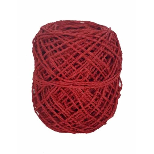 Çanta Aksesuar Koyu Kırmızı 50 Gr Sarılmış Kağıt İp