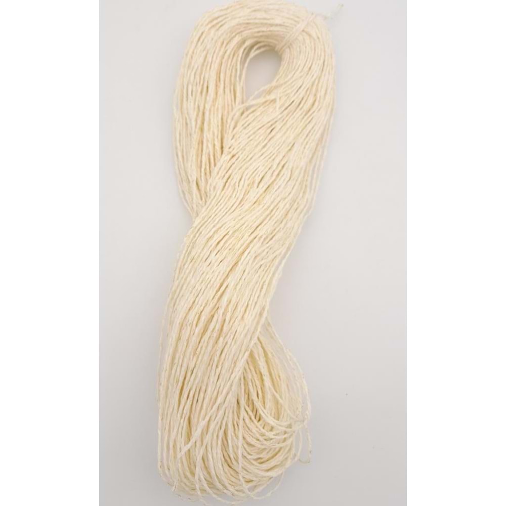 Çanta Aksesuar Simli Kağıt İp Krem Renk 400 gr