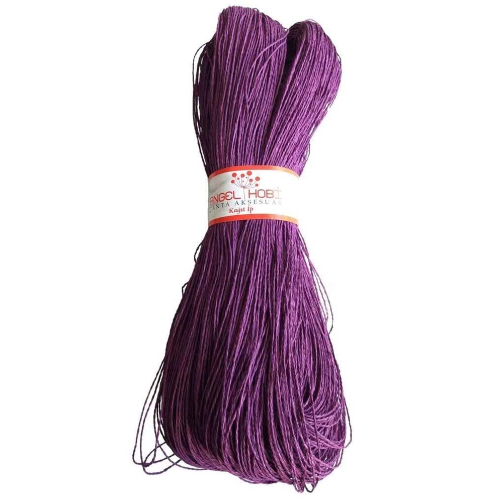 Çanta Aksesuar Eflatun Renk Kağıt İp 200 Gr