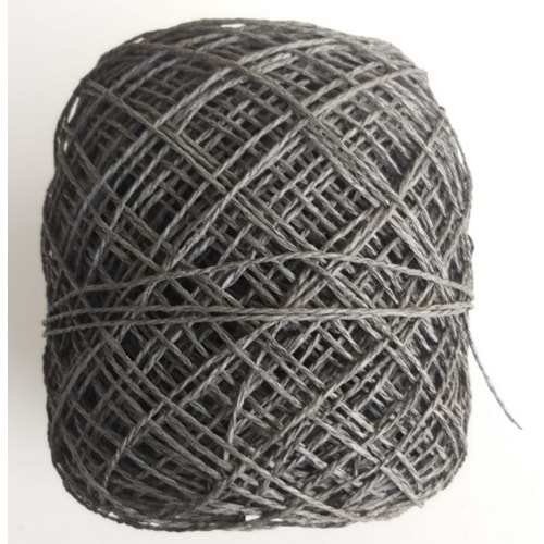 Çanta Aksesuar Sarılmış Kağıt İp Koyu Gri