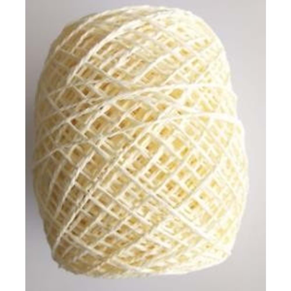 Çanta Aksesuar Sarılmış Kağıt İp Krem