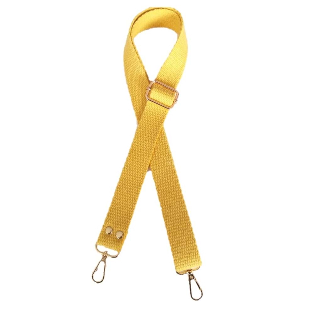 Çanta Aksesuar Pamuklu Kolon 120X3 Cm Sarı Light Gold Metalli